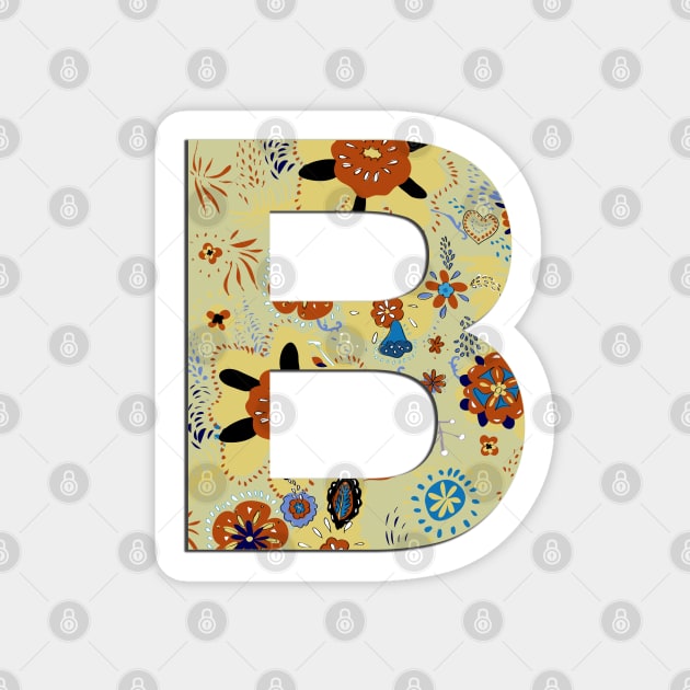 Monogram letter B Sticker by Slownessi